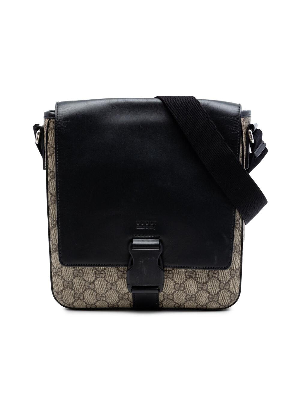 Gucci Buckle Flap Messenger Bag Gg #266601G11B